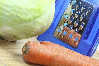 Grater and Coleslaw Ingredients