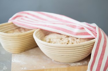 Rising bread dough