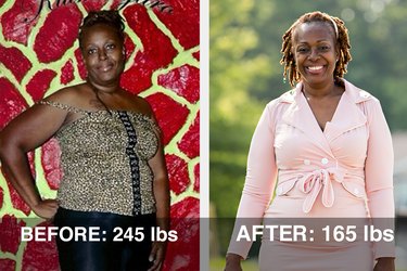 Marilyn lost 80 pounds and dropped 3 sizes!