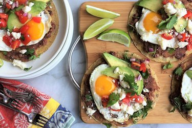 Breakfast Tacos With Eggs, Avocado and Cotija