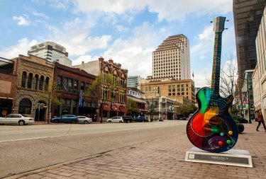 Guitar art in Austin