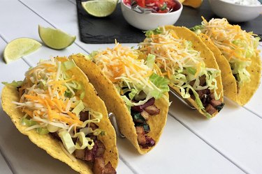 “Americanized” Vegetarian Crispy Tacos