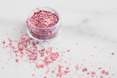 container of glitter