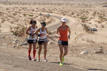 Women running Badwater Ultramarathon