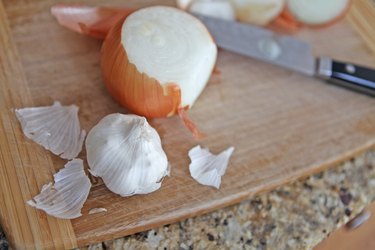 cut up onion