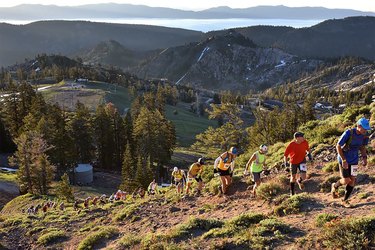 People running Grand Slam of Ultrarunning