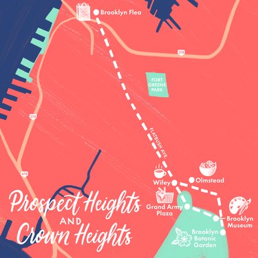 Prospect Heights and Crown Heights map