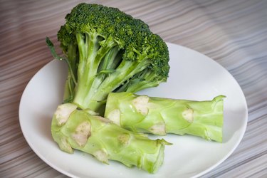 broccoli stems