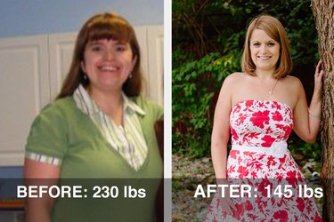 Amanda lost 85 pounds and dropped 7 sizes!