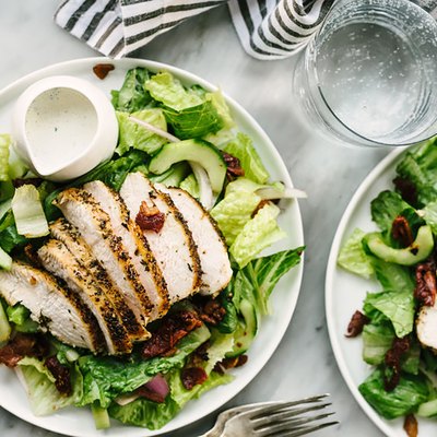 chicken breast on salad Healthy Chicken Recipes