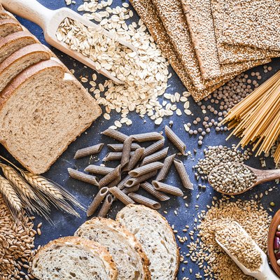 Dietary carbs food still life