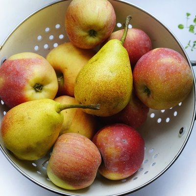 Directly Above Shot Of Fruits In Bowl
