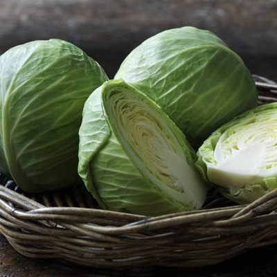 Fresh organic vegetables, baby cabbage