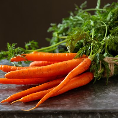 Heap of ripe carrots