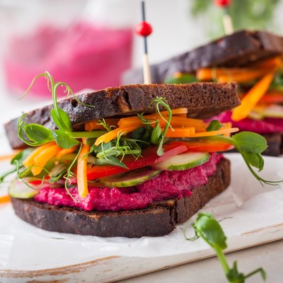 Plant-based vegetarian sandwich