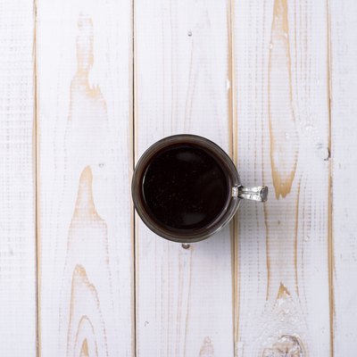 Directly Above Shot Of Black Coffee On Table