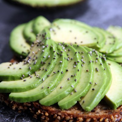 Sandwich with avocado - healthy breakfast concept