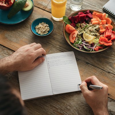 person tracking macros vs calories healthy food