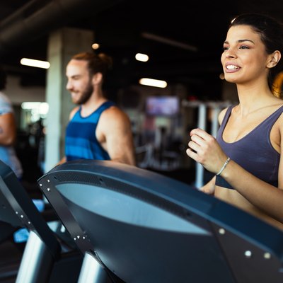 Woman exercising to fight belly bloat
