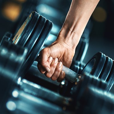 Heavy weight exercise.