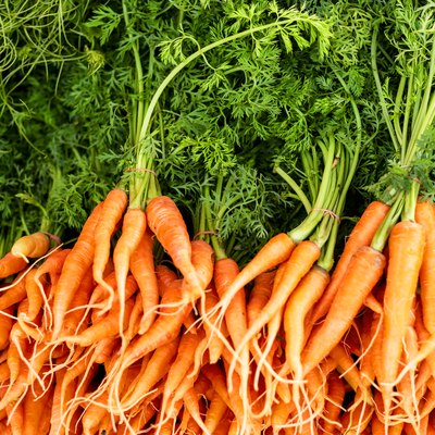 Group of carrots providing vitamin A