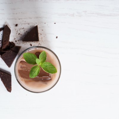 glass of iced chocolate
