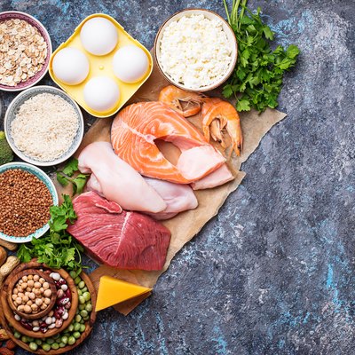 Healthy food high in protein