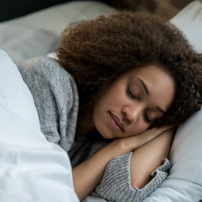 Portrait of a beautiful woman sleeping