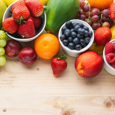 Healthy rainbow fruits