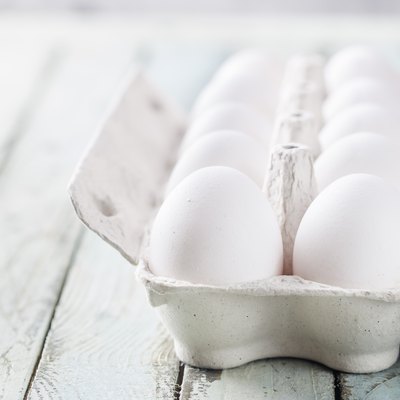 Raw chicken eggs