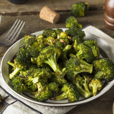 Roasted broccoli florets