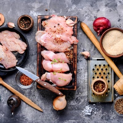 Raw turkey