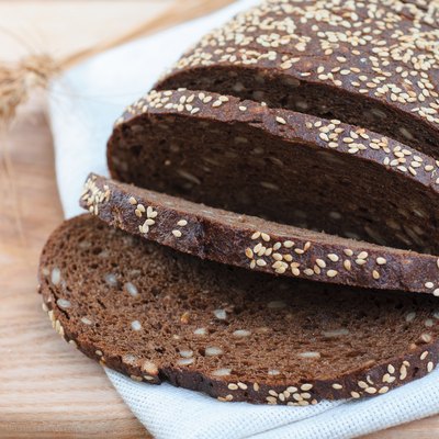 sliced fresh rye bread