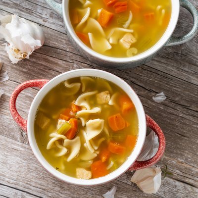 Bowl of Chicken Noodle Soup