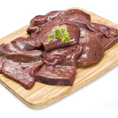 Raw cow liver