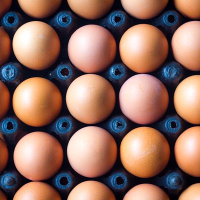 Full Frame Shot Of Eggs In Carton