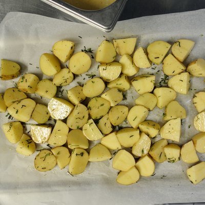 cubed potatoes