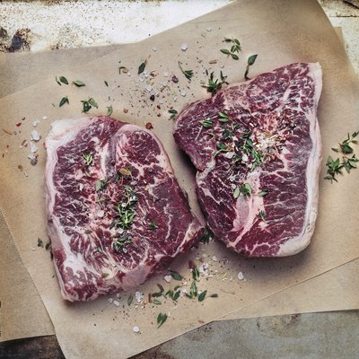 Raw steak
