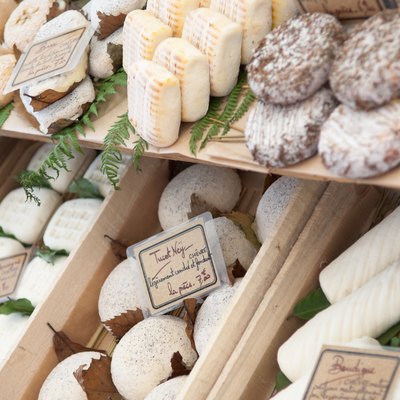 cheese shop with variety of cheeses