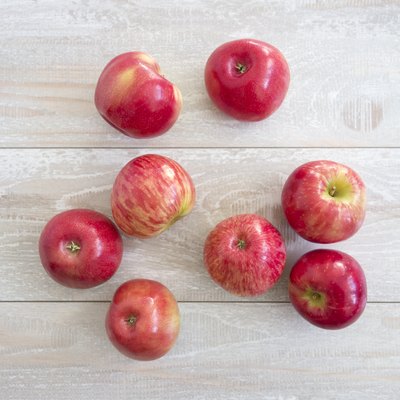 Fresh red apple juice
