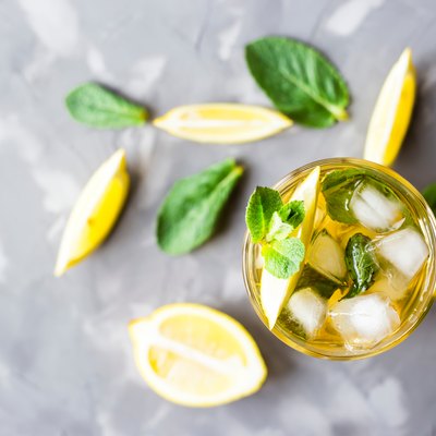 High Angle View Of arizona green tea