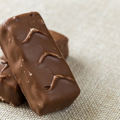 Chocolate candy Snickers bars may be a tasty treat but not a healthy snack.