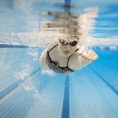 Female Swimmer Underwater