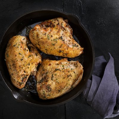 Grilled Bone in Chicken Breasts