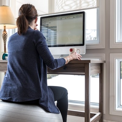 Young Woman Working From Home