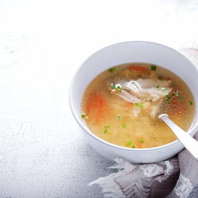 Fresh chicken soup