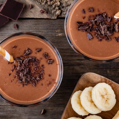 Chocolate malt with banana