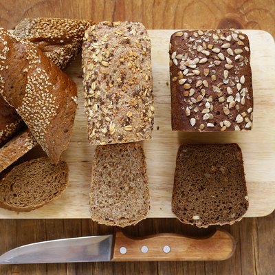 Natural organic bread made from whole wheat flour