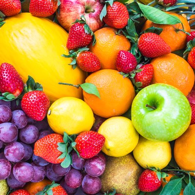 Fresh mixed fruits.