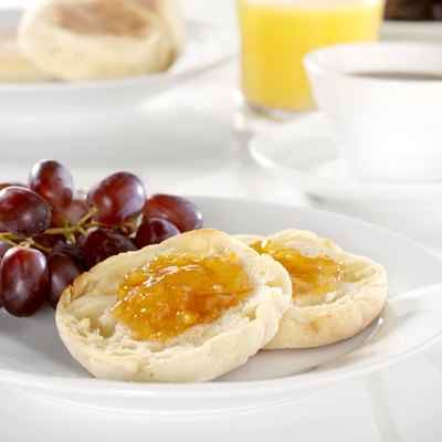 Toasted English Muffin with Orange Marmalade